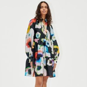 Stine Goya - JASMINE DRESS - TIE DYE FLORAL NIGHT - Size M